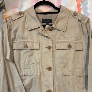 J. Crew Beige Utility Jacket for Women Size XL